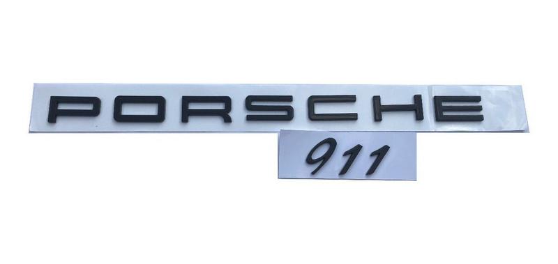 Imagem de Emblema Letra Porsche + 911 Preto Fosco Pronta Entrega