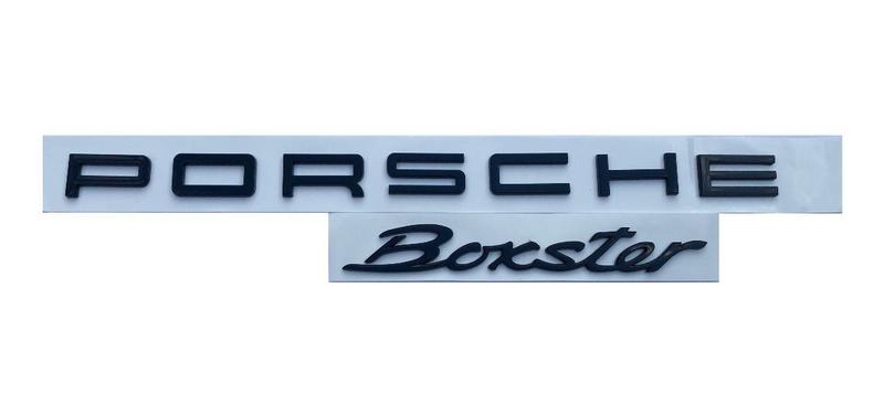 Imagem de Emblema Letra Porsche + Boxster Preto Fosco