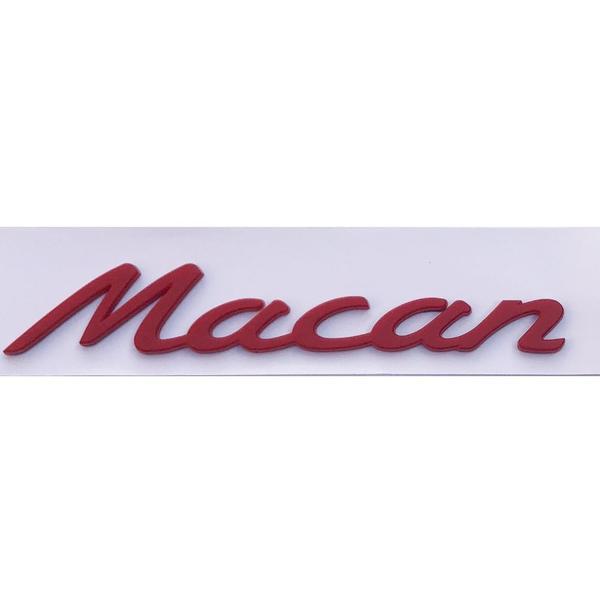 Imagem de Emblema Letra Porsche Macan Vermelho