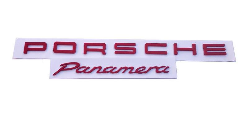 Imagem de Emblema Letra Porsche + Panamera Vermelho Pronta Entrega