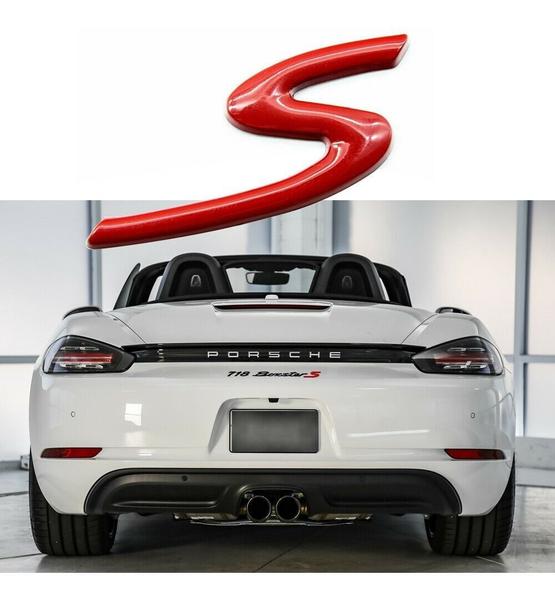 Imagem de Emblema Letra Porsche  S  Vermelho Pronta Entrega