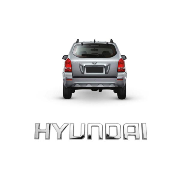 Imagem de Emblema Letreiro HYUNDAI Cromado Tucson 2006 a 2014