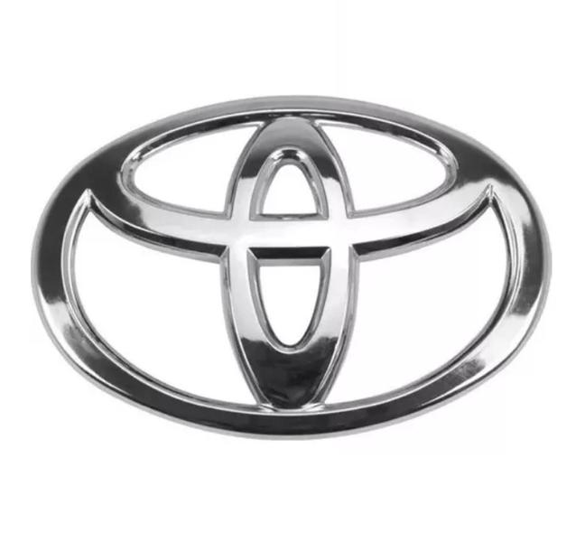 Imagem de Emblema Logo Toyota Cromado Grade Dianteira Sw4 2006 2007 2008 2009 2010 2011 2012 2013 2014 2015