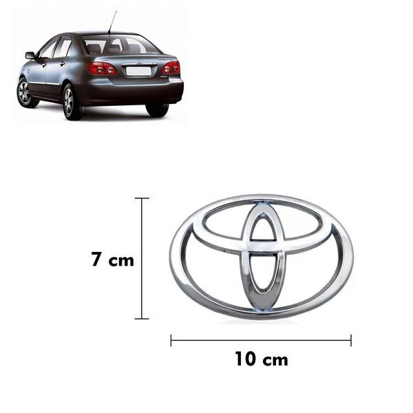 Imagem de Emblema Logo Toyota Porta Mala Corolla 2003 Ate 2008