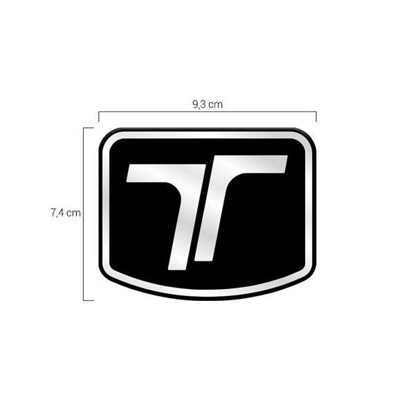 Imagem de Emblema Logo Troller 2009/19 Adesivo Frontal Preto Resinado