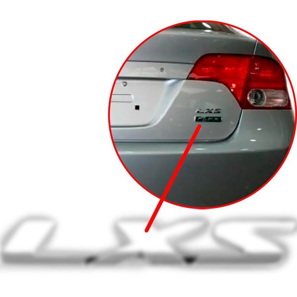 Imagem de Emblema Lxs Civic 2007 A 2011 Cromado