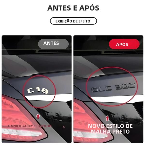 Imagem de Emblema Mercedes Benz AMG para Porta-Malas - GLC200, GLC250, GLE400, GLS450, V8, V12 Biturbo 4MATIC