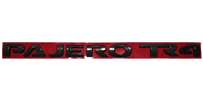 Imagem de Emblema Pajero Tr4 Letreiro Preto Fosco Mitsubishi