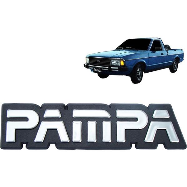 Imagem de Emblema Pampa 1982 A 1997 Moderno Cromado