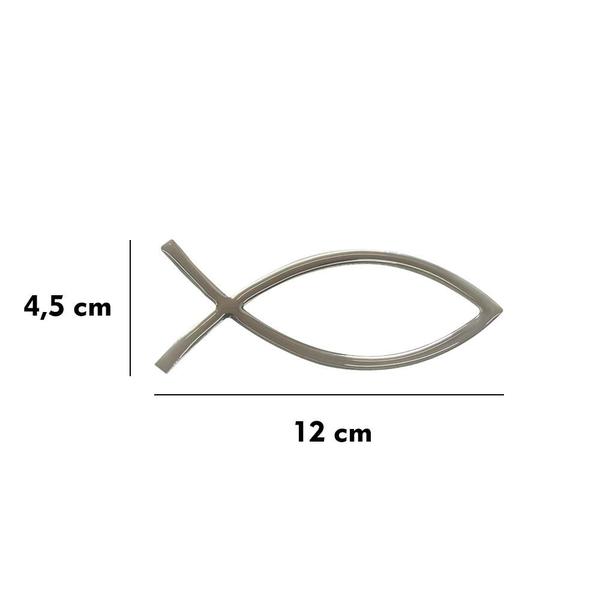 Imagem de Emblema Peixinho Grande 12 Cm Resinado