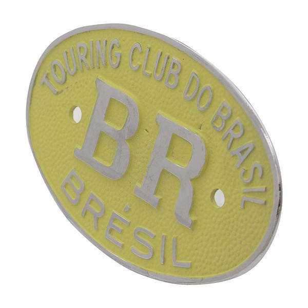 Imagem de Emblema plaqueta brasão Amarelo BR Touring Brésil