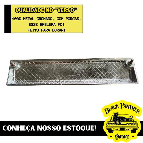 Imagem de Emblema Plaqueta De Luxo Opala 1972 até 1979 Metal 1 Linha