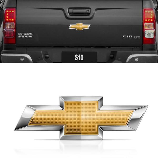 Imagem de Emblema Porta Malas Gravata Chevrolet S10 2012 Até 2018