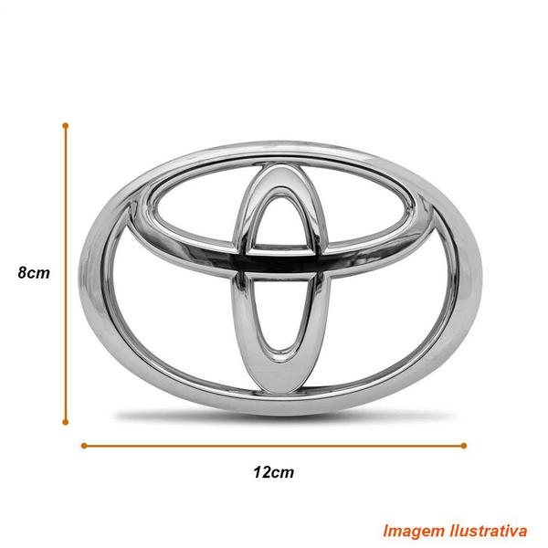 Imagem de Emblema Porta Malas Toyota Corolla 2009 Até 2017 Cromado