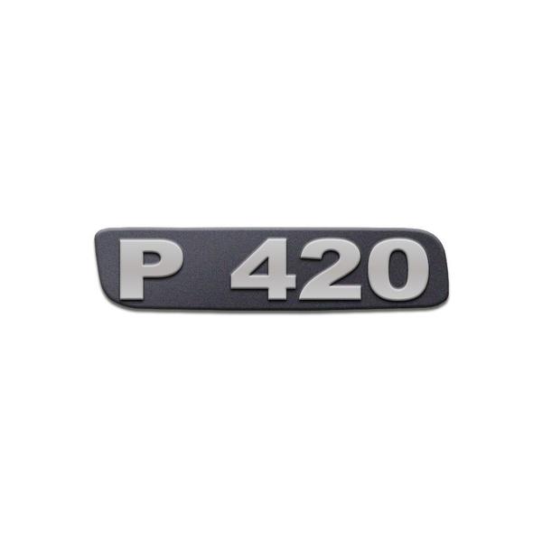 Imagem de Emblema Potência Para Scania P420 Antigo - Cinza