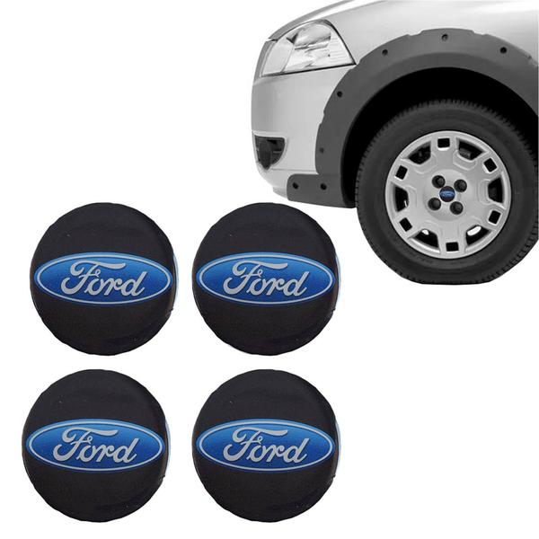 Imagem de Emblema Resina Ford Autocolante 4 Pç P/ Calota