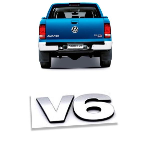 Emblema Tampa Caçamba Amarok V6 2018 2019 2020 - Marcon Imagem de Emblema Tampa Caçamba Amarok V6 2018 2019 2020