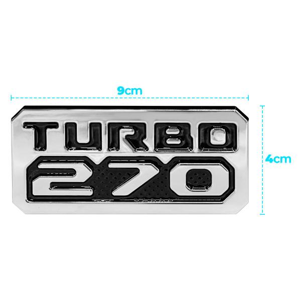 Imagem de Emblema Tampa Traseira Toro Turbo 270 Ano 2021 Até 2024 Cromado