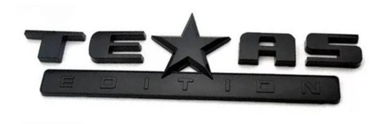 Imagem de Emblema Texas Edition Letreiro Preto Para Maverick Ranger