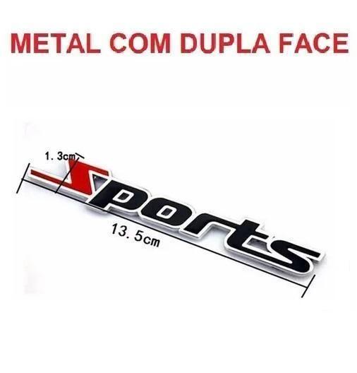 Imagem de Emblema Traseiro Gm Chevrolet Sports Metal Cromado Universal