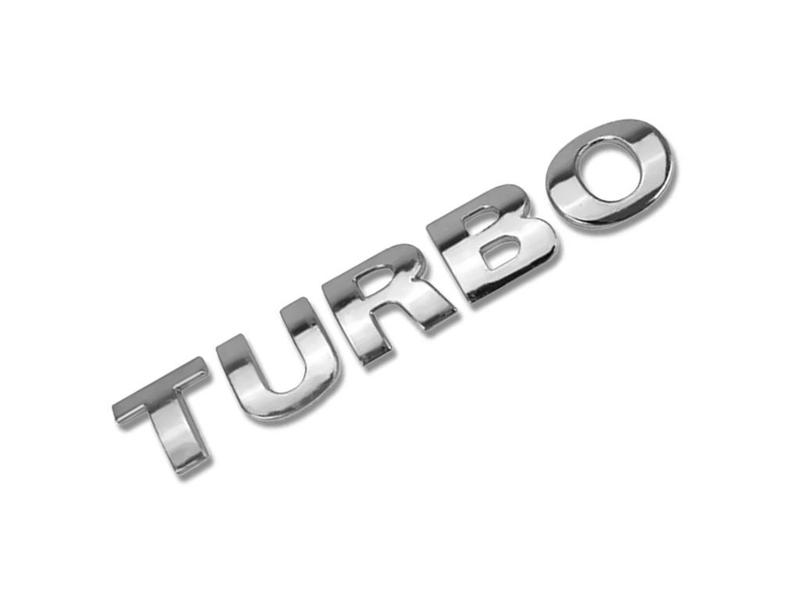 Imagem de Emblema Turbo Gol Parati Saveiro G3 G4 Pequeno Mini Cromado - 8,0 CM X 1,2 CM