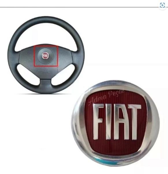 Imagem de Emblema Volante Fiat Palio Fire 2008 2009 2010 2011 2012 2013 2014 Original