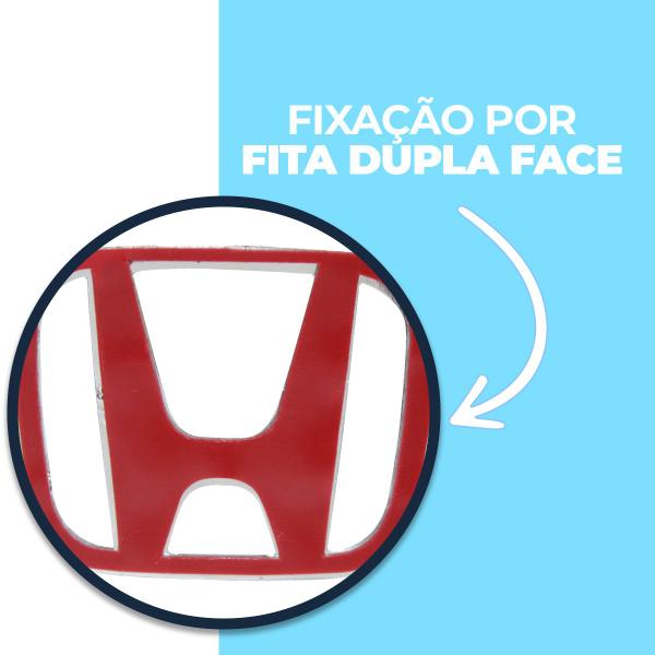 Imagem de Emblema Volante Honda Civic Fit City Hrv 40x50mm Cromado