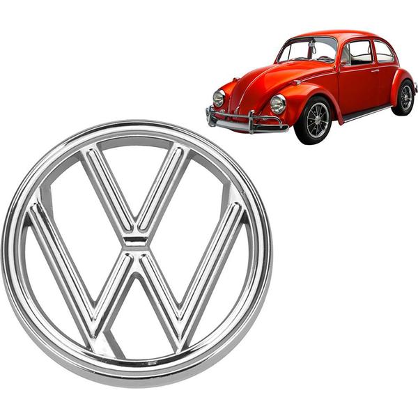 Imagem de Emblema Vw Fusca 1959 A 1986 Capô Cromado