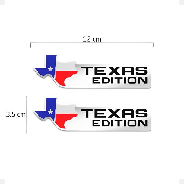 Imagem de Emblemas Texas Edition Compatíveis Dodge Ram, F-250, Ranger