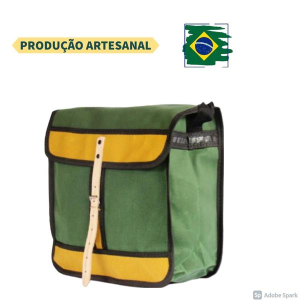 Imagem de Embornal de lona de caminhão com 2 Bolsos tamanho  30x30x10