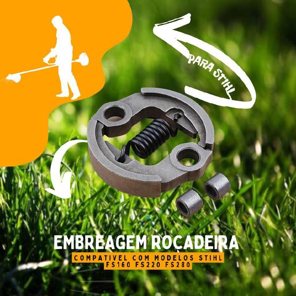 Imagem de Embreagem Roçadeira Grama P/ Stihl Fs160 Fs220 Fs280