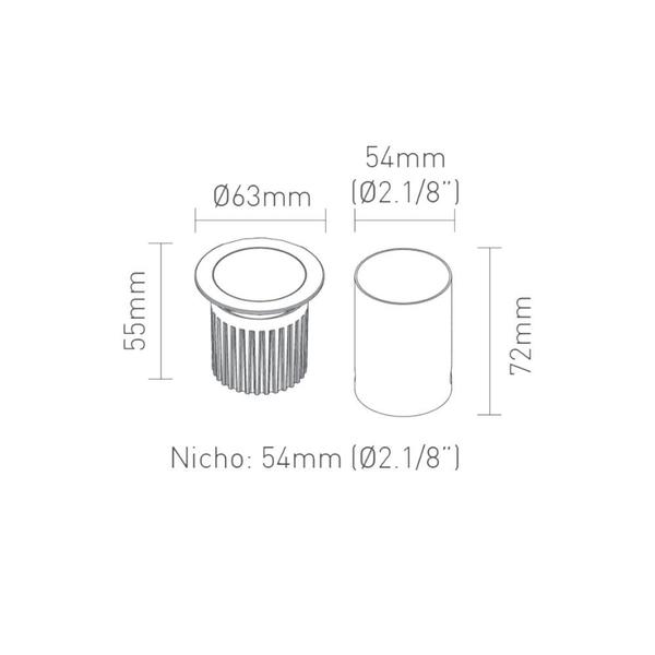 Imagem de Embutido de Piso e Solo Flat In LED 4w - 2700K - IP67 - Interlight IL3927