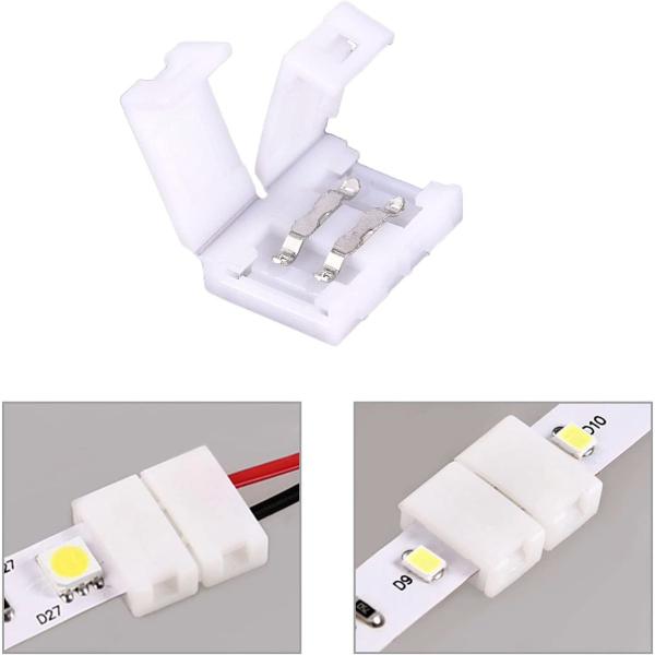 Imagem de Emenda Conector Branco para Fita Led Sigle Color  10 mm