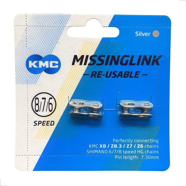 Imagem de Emenda de corrente kmc cl573r 6v / 7v / 8v silver / prata - power link - 02 und