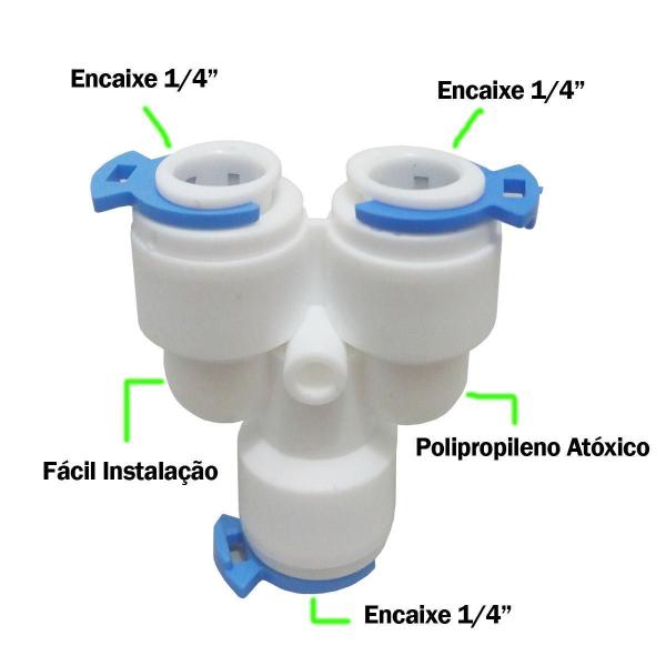 Imagem de Emenda Em Y Para Mangueira De Purificador De Água Consul