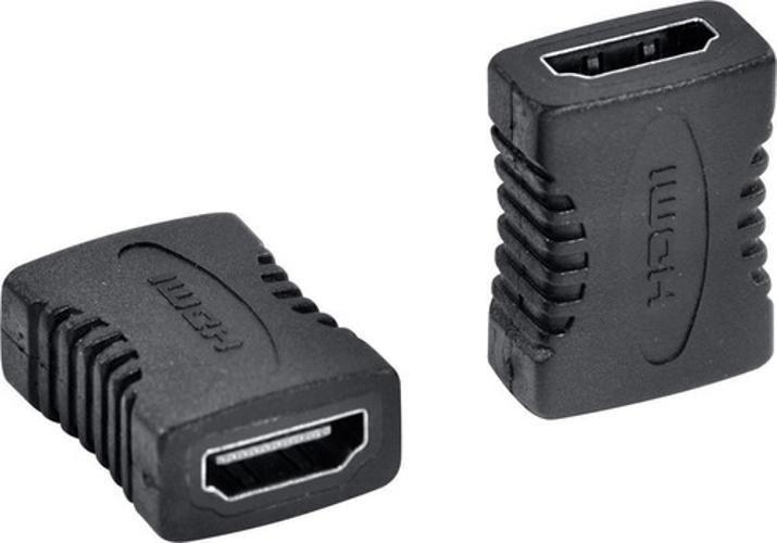 Imagem de Emenda Hdmi Fêmea Liga Cabo Extensão Conector Adaptador