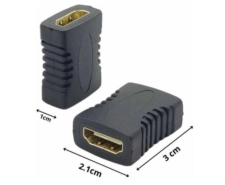 Imagem de Emenda HDMI fêmea x HDMI fêmea