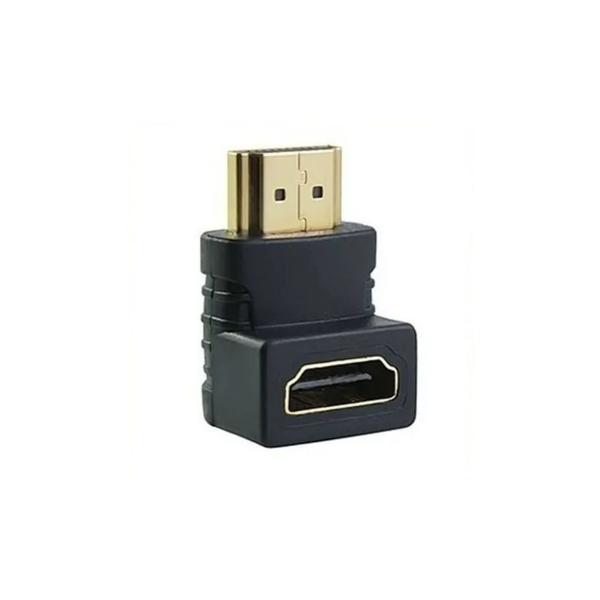 Imagem de Emenda HDMI Macho x Fêmea 90º LE-05 IT-BLUE Cotovelo em L Curva