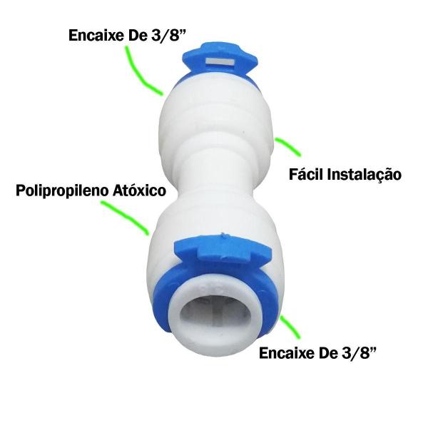 Imagem de Emenda Mangueira 3/8 Compatível Com Purificador Soft