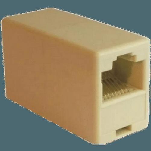 Imagem de Emenda Modular Jack 8P8C RJ45 - 10pc Cor BEGE 4711D