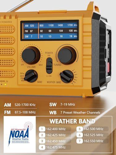 Imagem de Emergência com manivela solar Weather Raynic 5000