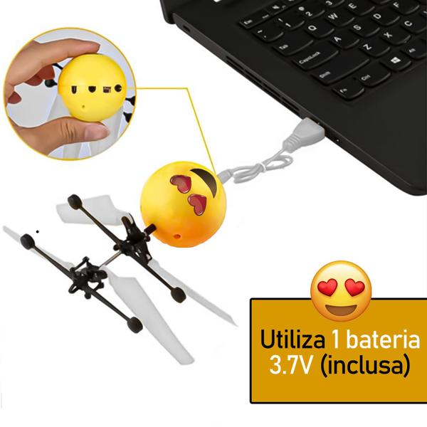 Imagem de Emoji Drone Brinquedo Mini Voador Com Sensor Mão - Art Brink