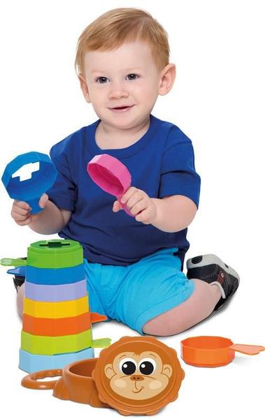 Imagem de Empilha Baby Macaco Embalagem Saco Plástico - Mercotoys