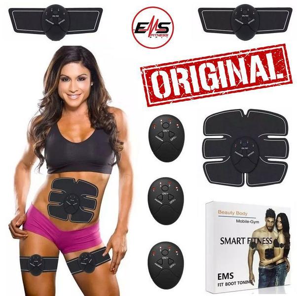 Imagem de Ems Aparelho Tonificador Muscular Elétrico Abdominal Beauty body Perna Braço Academia Fitness Pad Estimulador Original