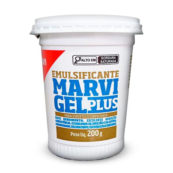 Imagem de Emulsificante Gel Plus para Sorvetes e Confeitaria 200Gr - Marvi