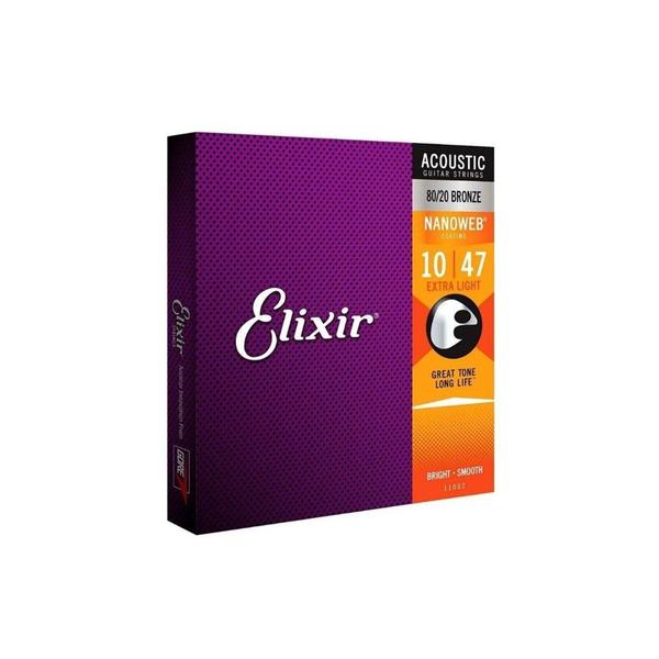 Imagem de Enc Violao Aco Elixir 010 Extra Light