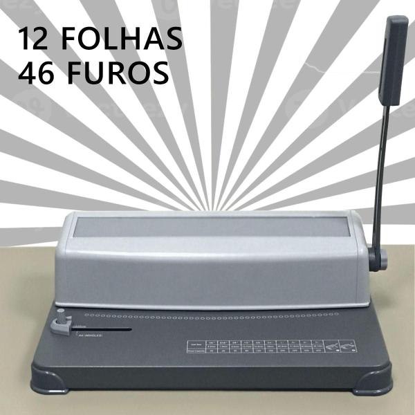 Imagem de Encadernadora Perfuradora 46 Furos 12 Folhas