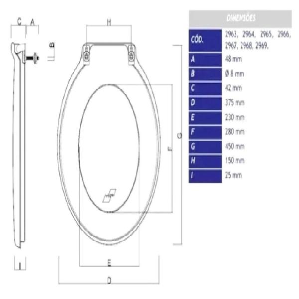 Encaixa em Todos os Tipos Banheiro Sanitário Tampa de Vaso Privada Universal Macia e Anatômica - Cipla Imagem de Encaixa em Todos os Tipos Banheiro Sanitário Tampa de Vaso Privada Universal Macia e Anatômica