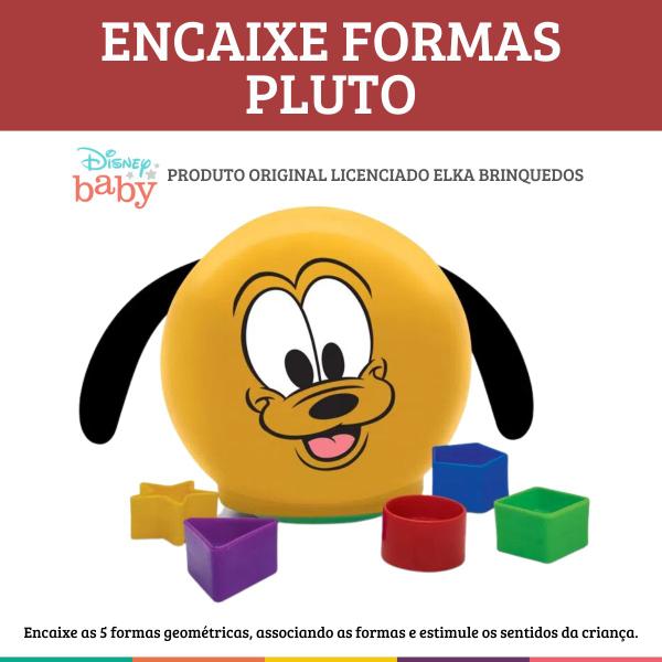 Imagem de Encaixe Formas Pluto Disney Baby Didático Licenciado Elka