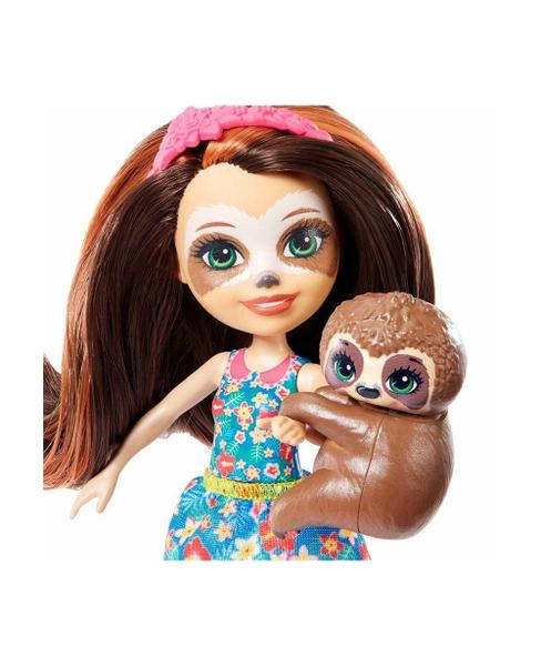 Imagem de Enchantimals Slow-Down Salon &amp Sela Sloth Doll Amazon Exclusive